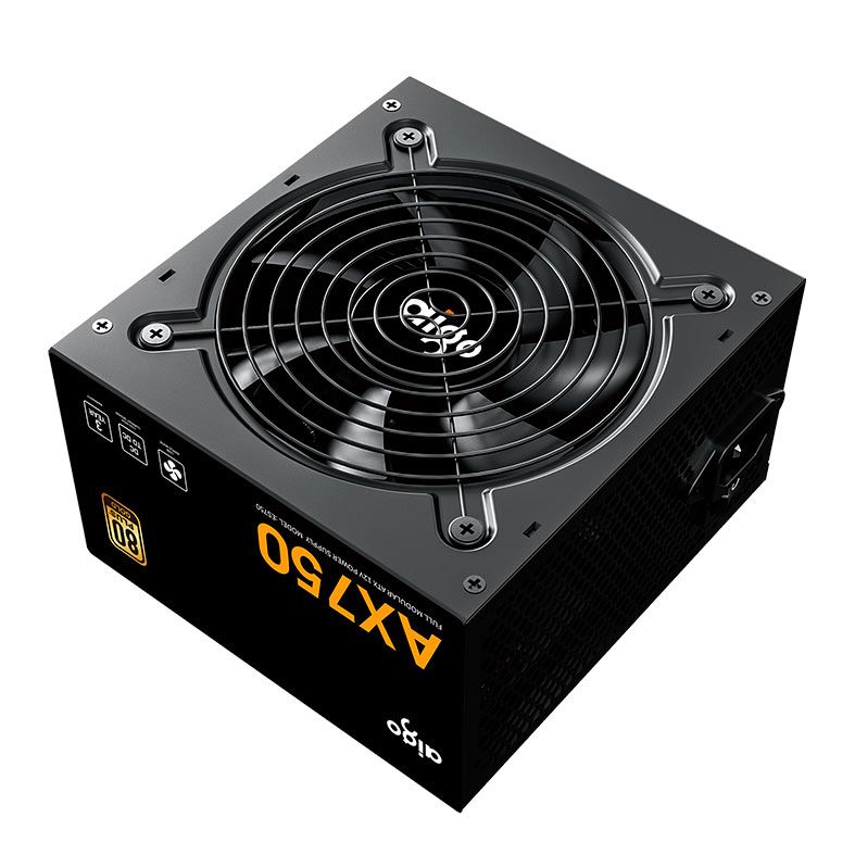 Fonte Aigo AX750, 750W, Full-Modular, 80 Plus Gold, Preto, AX750BK