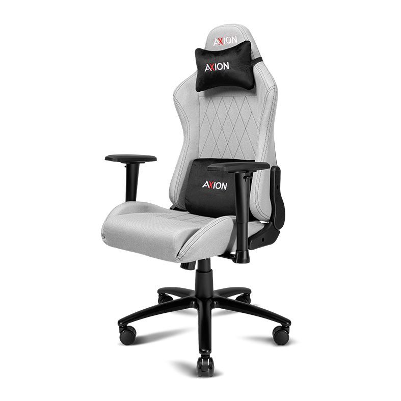 Cadeira Gamer Axion V5, Braço 2D, Espuma Moldada, Tecido, Cinza, AXI-GMC-WN8011