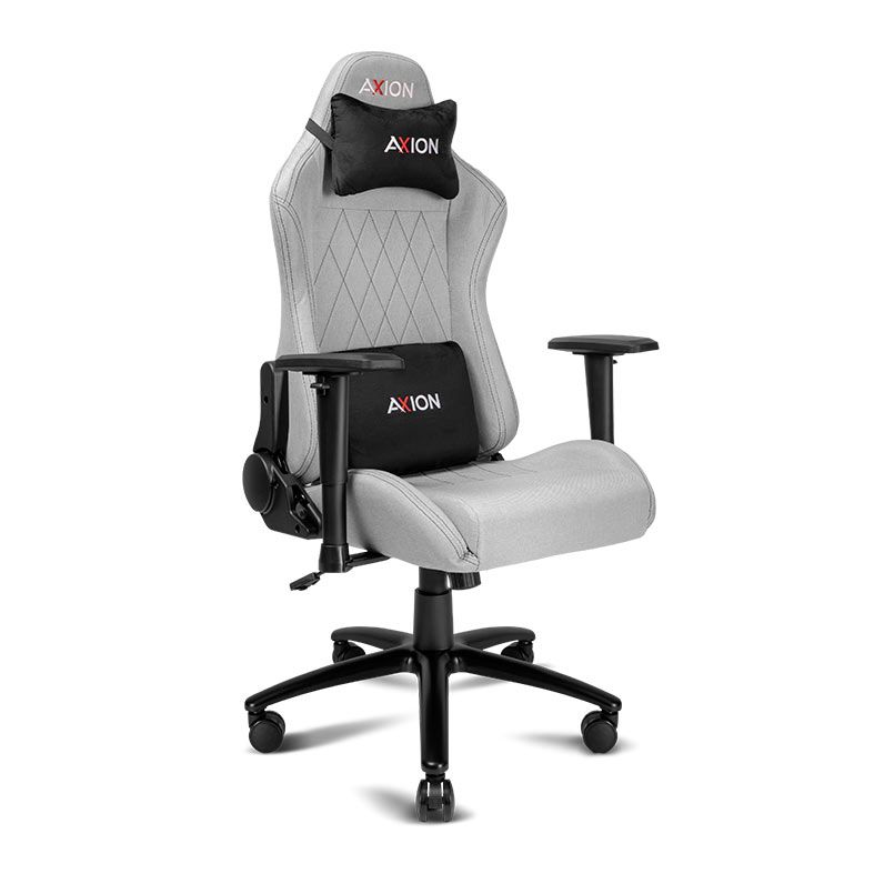 Cadeira Gamer Axion V5, Braço 2D, Espuma Moldada, Tecido, Cinza, AXI-GMC-WN8011