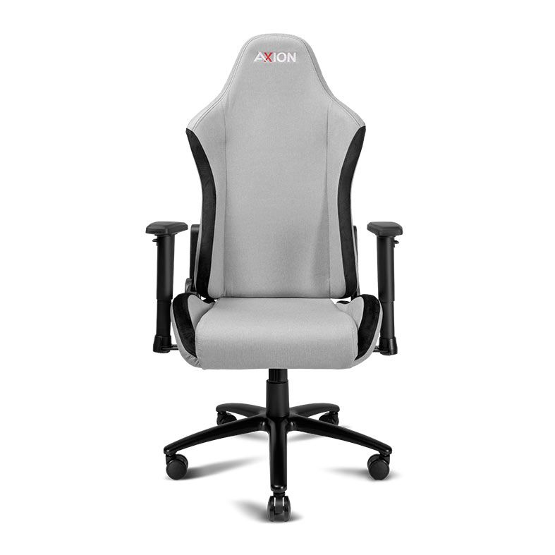 Cadeira Gamer Axion V4, Braço 2D, Espuma Moldada, Tecido, Cinza e Preto, AXI-GMC-WN8411