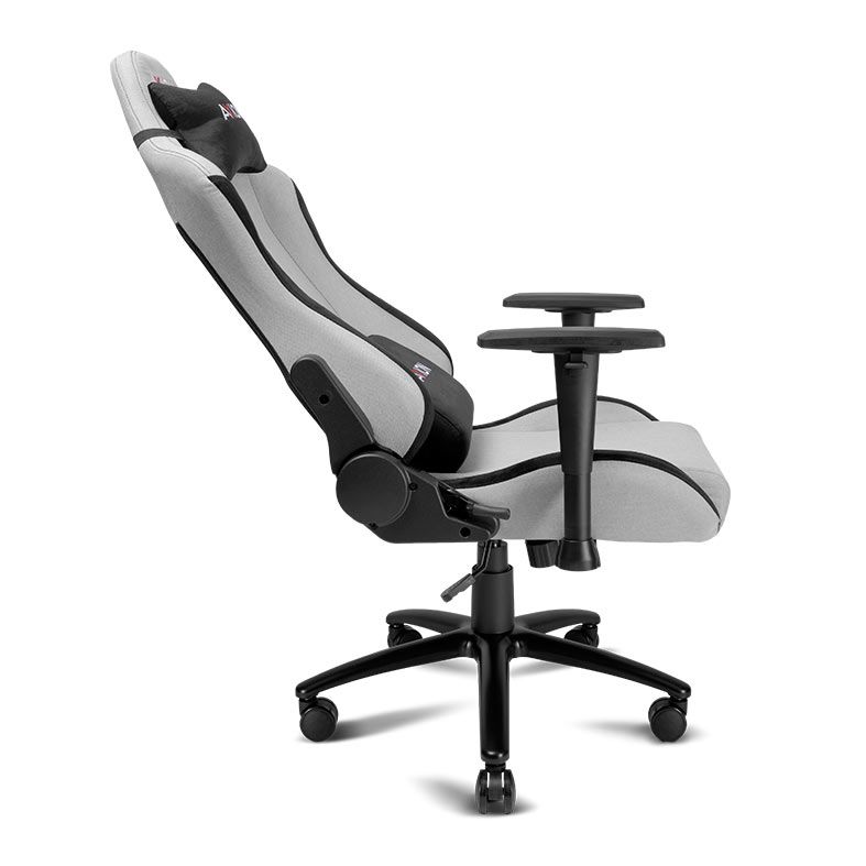 Cadeira Gamer Axion V4, Braço 2D, Espuma Moldada, Tecido, Cinza e Preto, AXI-GMC-WN8411