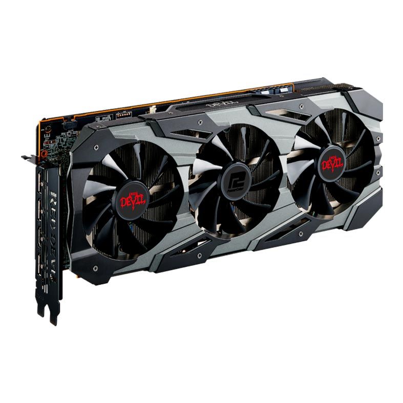 Placa de Video PowerColor Radeon 5700 XT 8GB Red Devil 256-bit, AXRX 5700 XT 8GBD6-3DHE/OC