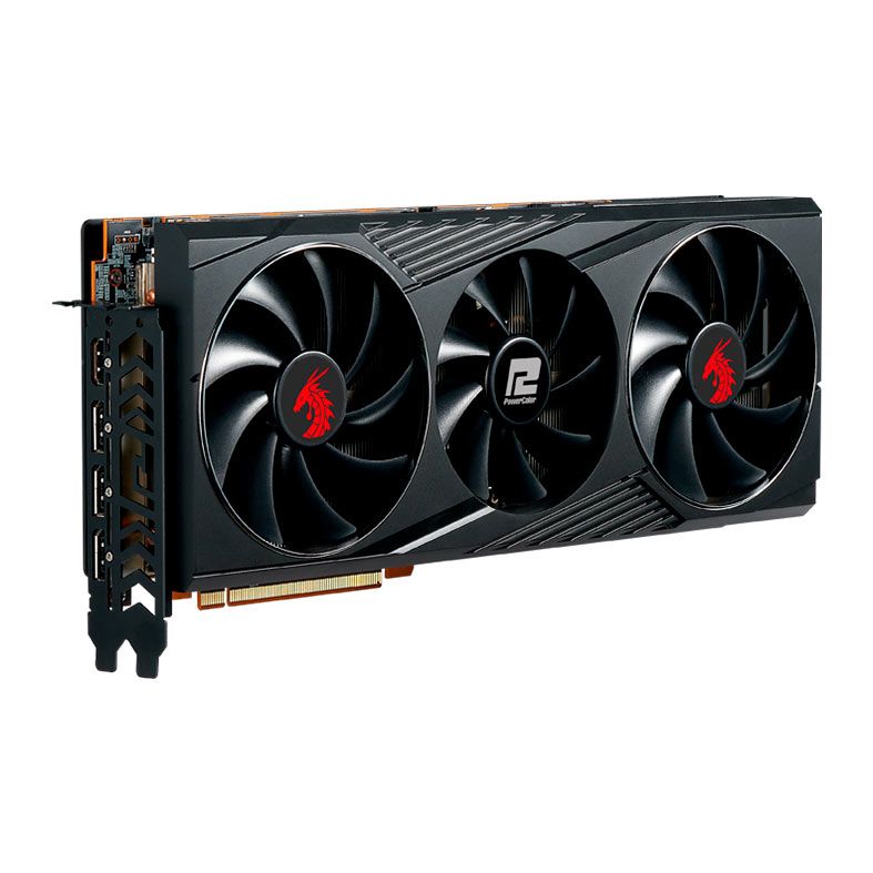 Placa de Video PowerColor Radeon RX 6800 XT Red Dragon, 16GB, GDDR6, 256-bit, AXRX 6800XT 16GBD6-3DHR/OC