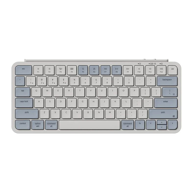 Teclado Keychron B1 Pro Ultra Slim, Wireless, Azul Retro, B1P-K11