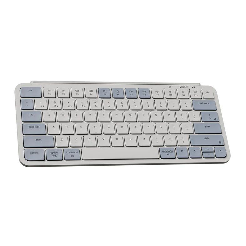 Teclado Keychron B1 Pro Ultra Slim, Wireless, Azul Retro, B1P-K11