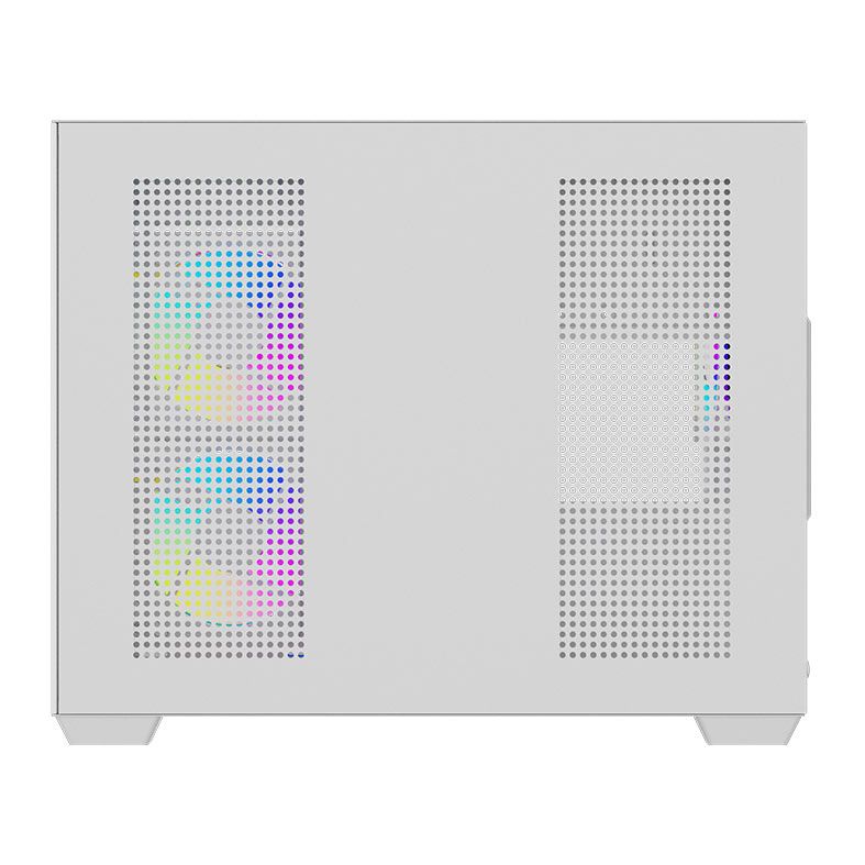 Gabinete Gamer Aigo DarkFlash B275 PRO, Lateral de Vidro, Com 6 fans, ARGB, Branco, B275-PRO-WHITE