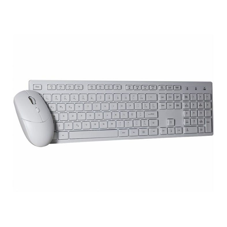 Kit Teclado e Mouse K-Mex KA60W9+MAA7W7, Wireless, Mouse 2400DPI, Teclado Membrana, Branco, B2KA60W90010B0X