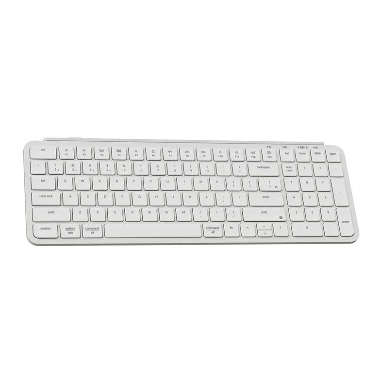 Teclado Keychron B2 Pro, Ultra-Slim, Wireless, Ivory White, B2P-K8
