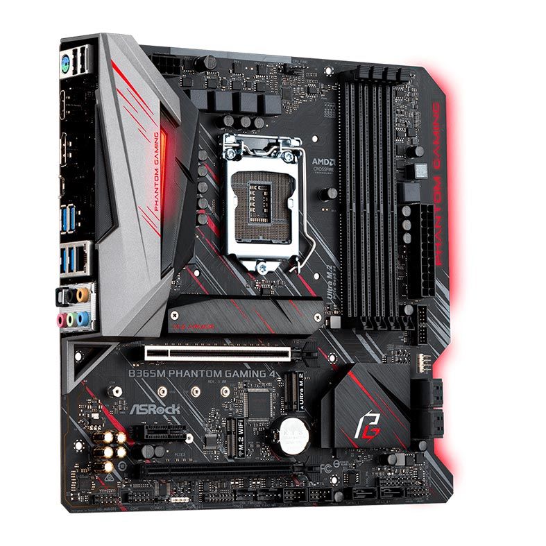 Placa Mae AsRock B365M Phantom Gaming 4 DDR4 Socket LGA1151 Chipset Intel B365