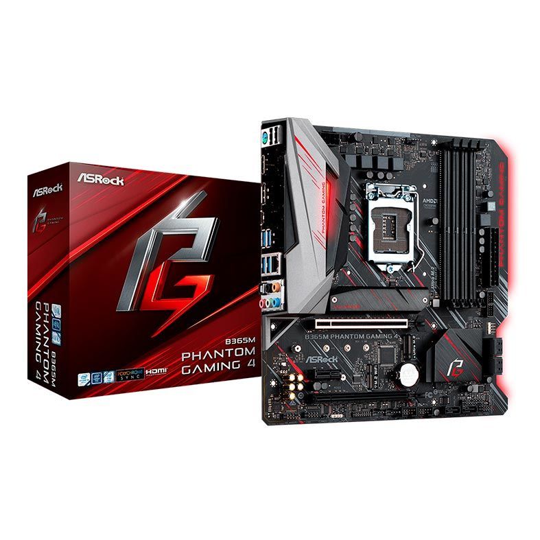 Placa Mae AsRock B365M Phantom Gaming 4 DDR4 Socket LGA1151 Chipset Intel B365
