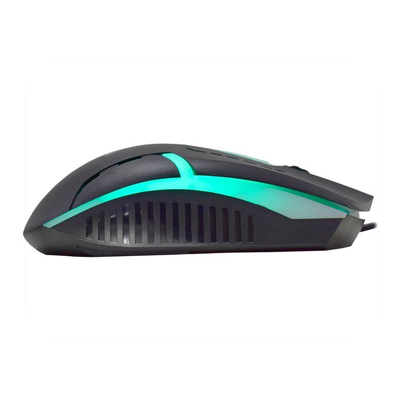 Combo Gamer K-MEX, Rainbow, Teclado ABNT2, Mouse 1000 DPI, Mousepad Pequeno, Preto, B3KM5228U11CB1X