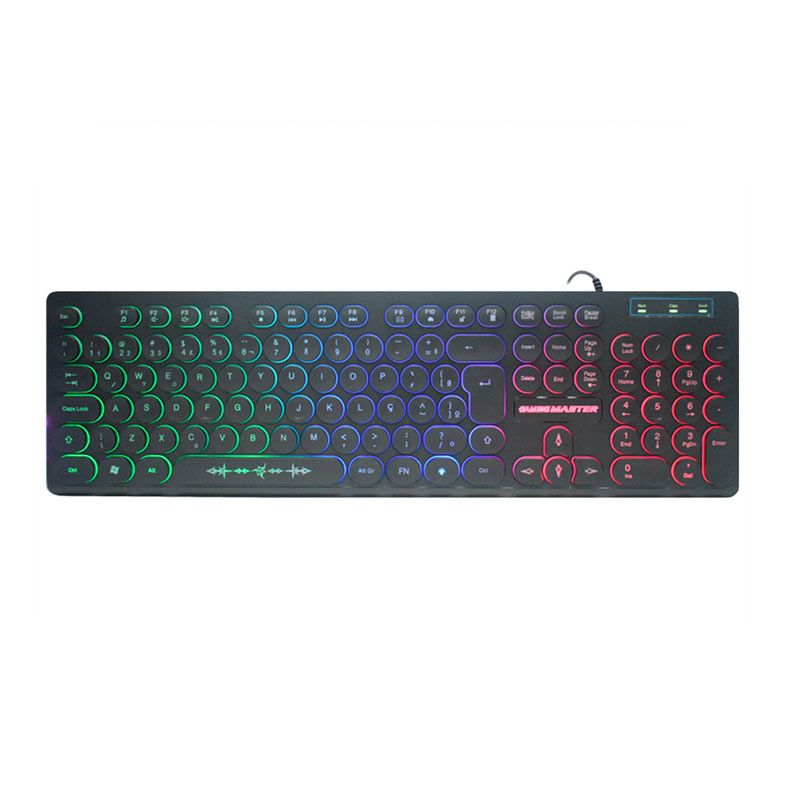 Combo Gamer K-MEX, Rainbow, ABNT2, 1500DPI, Mousepad Pequeno, B3KM7628U11CB1X