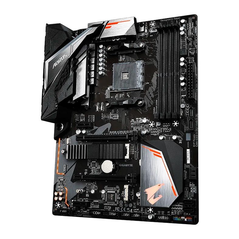 Placa Mae Gigabyte B450 Aorus Elite V2 DDR4 Socket AM4 Chipset AMD B450