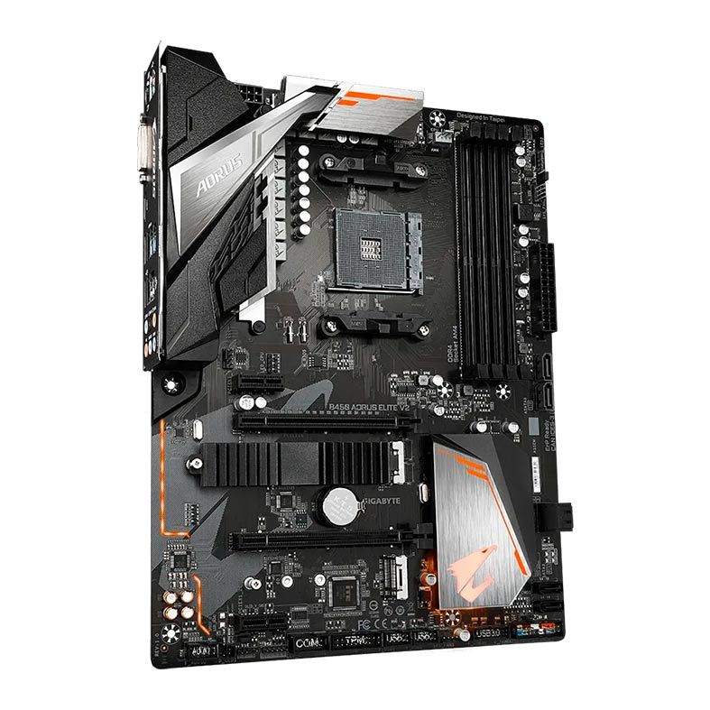 Placa Mae Gigabyte B450 Aorus Elite V2 DDR4 Socket AM4 Chipset AMD B450