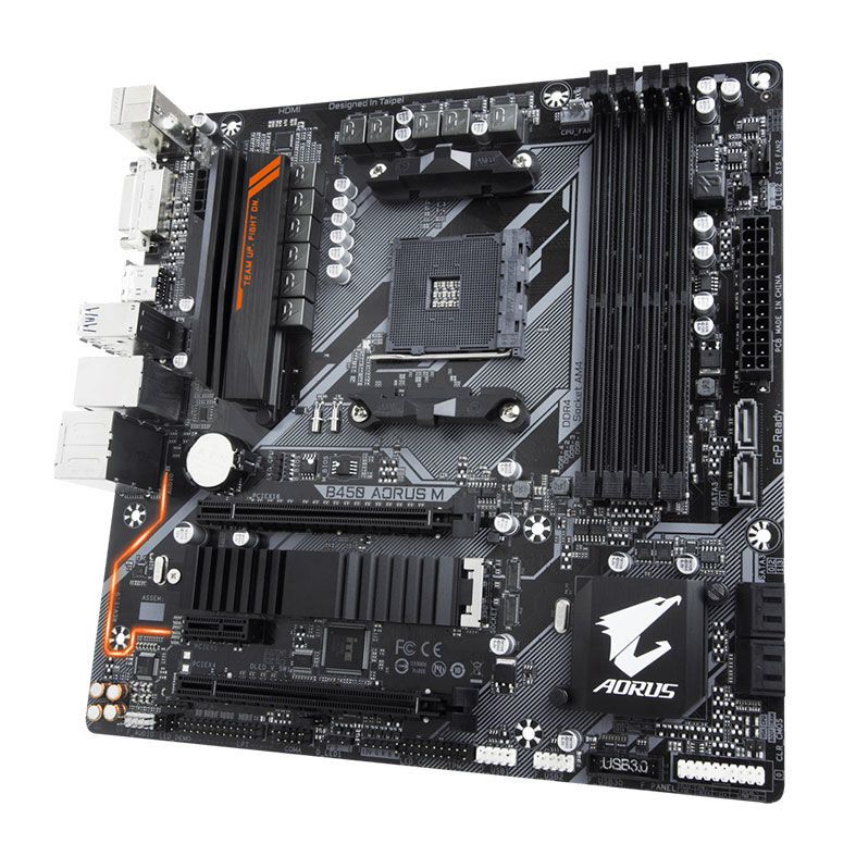 Placa Mae Gigabyte B450 Aorus M DDR4 Socket AM4 Chipset AMD B450