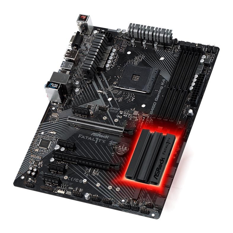 Placa Mae AsRock Fatal1ty B450 Gaming K4 DDR4 Socket AM4 Chipset AMD B450