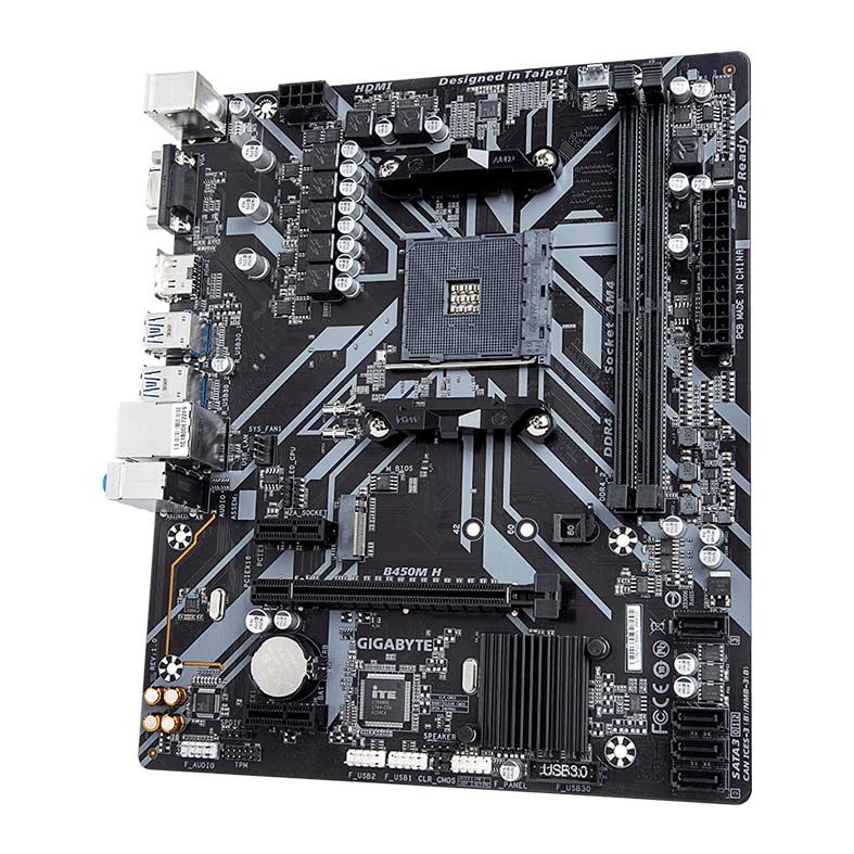 Placa Mae Gigabyte B450M H DDR4 Socket AM4 Chipset AMD B450