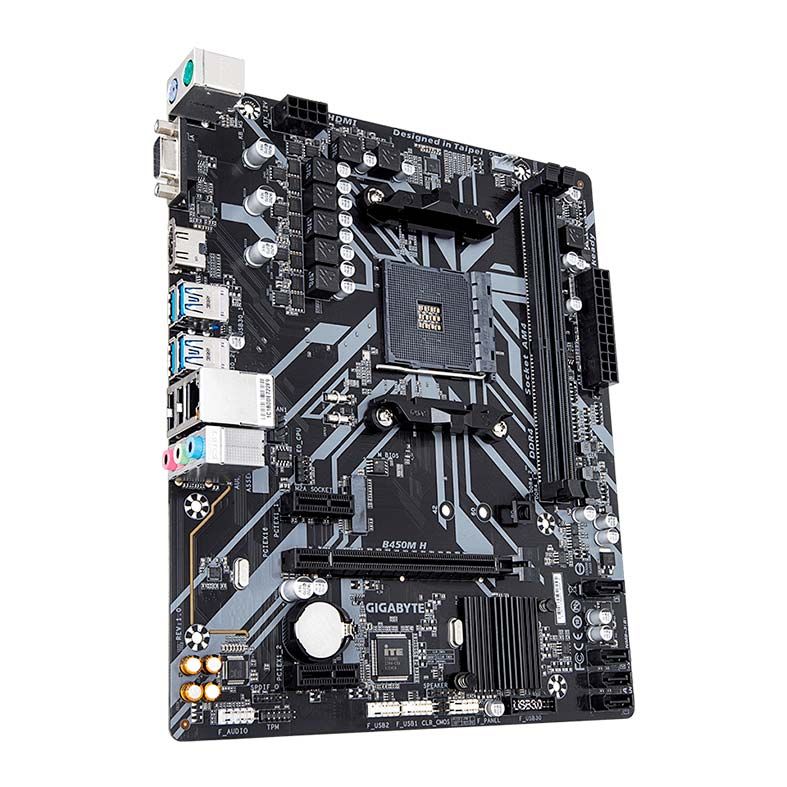Placa Mae Gigabyte B450M H DDR4 Socket AM4 Chipset AMD B450