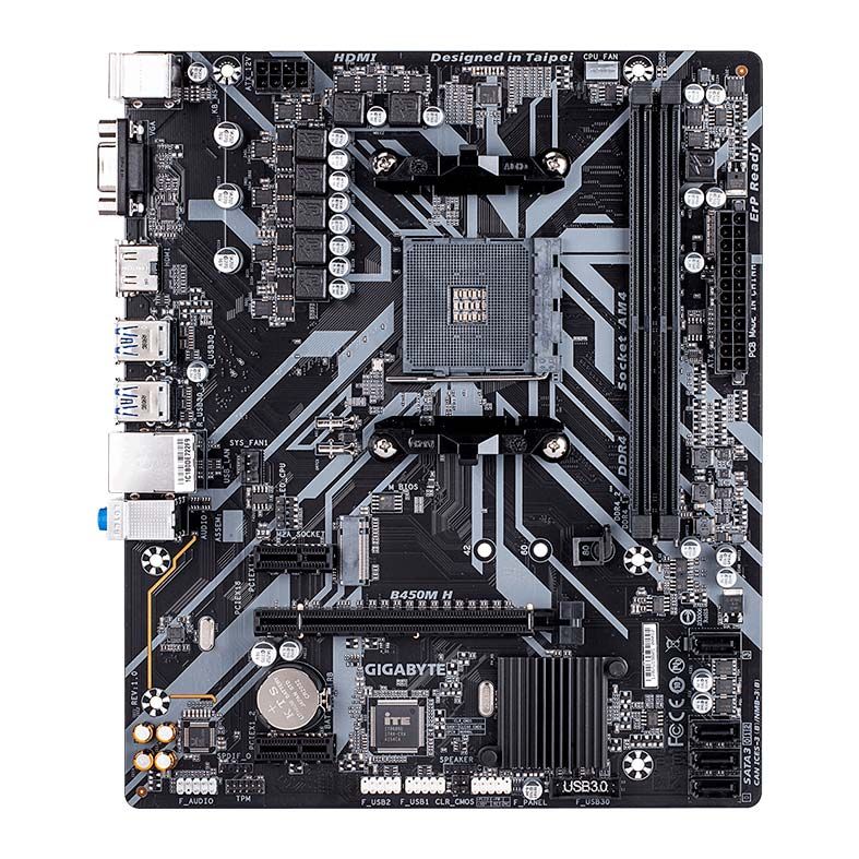 Placa Mae Gigabyte B450M H DDR4 Socket AM4 Chipset AMD B450