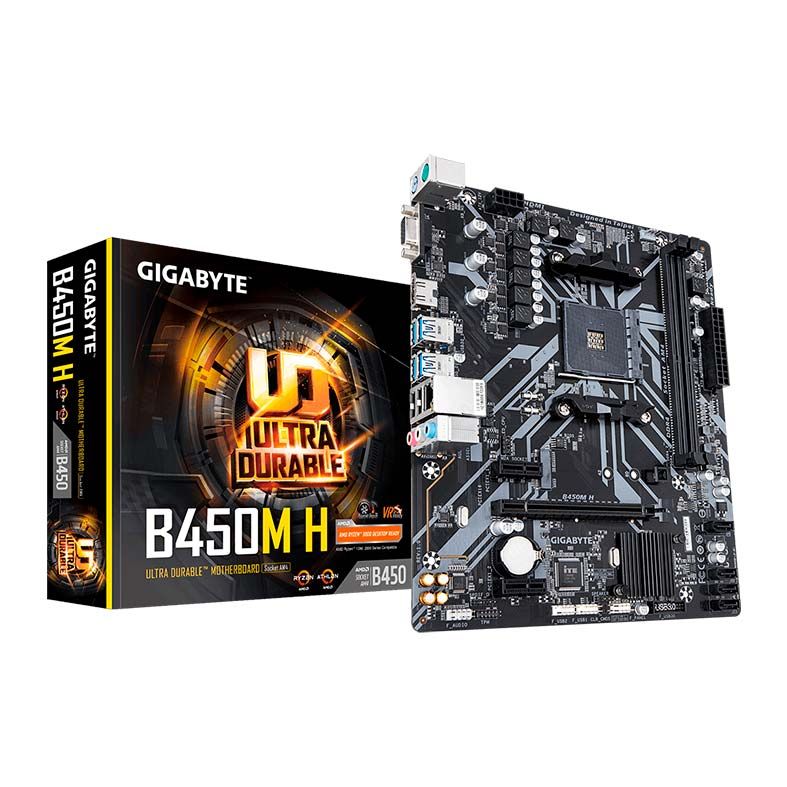 Placa Mae Gigabyte B450M H DDR4 Socket AM4 Chipset AMD B450
