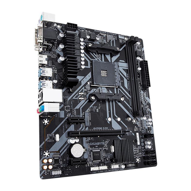 Placa Mae Gigabyte B450M S2H DDR4 Socket AM4 Chipset AMD B450