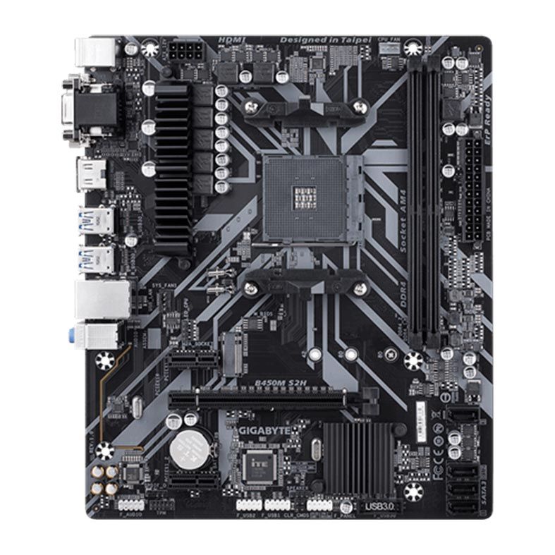 Placa Mae Gigabyte B450M S2H DDR4 Socket AM4 Chipset AMD B450