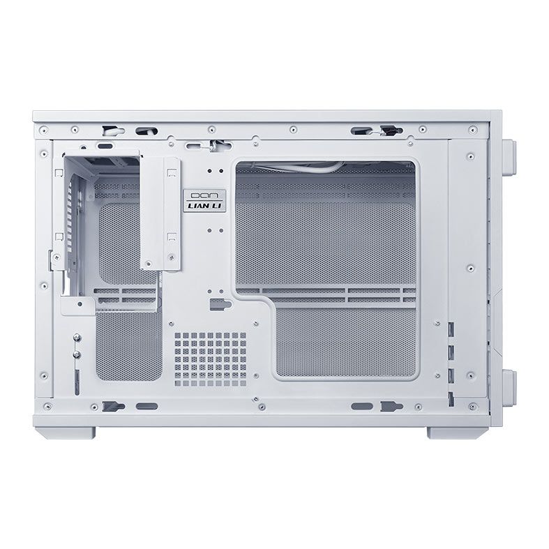 Gabinete Lian Li X Dan Case B4 Mesh, Micro-ATX, Lateral de Vidro, Com 2 Fans, Branco, B4W