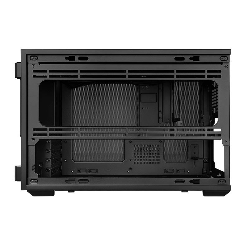 Gabinete Lian Li X Dan Case B4 Wood, Micro-ATX, Com 2 Fans, Preto, B4X-WD