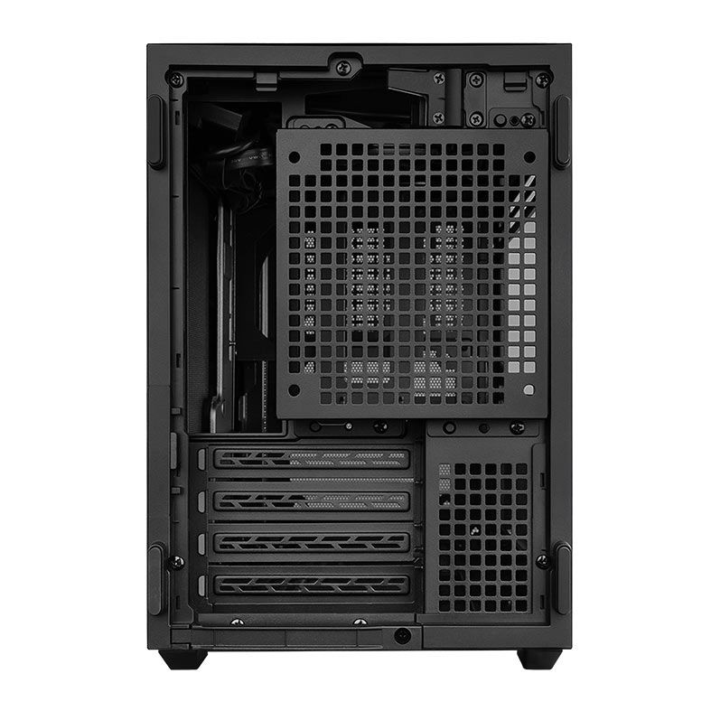 Gabinete Lian Li X Dan Case B4 Wood, Micro-ATX, Com 2 Fans, Preto, B4X-WD