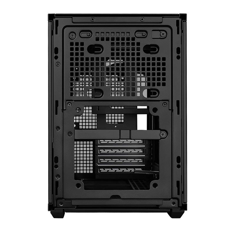 Gabinete Lian Li X Dan Case B4 Wood, Micro-ATX, Com 2 Fans, Preto, B4X-WD