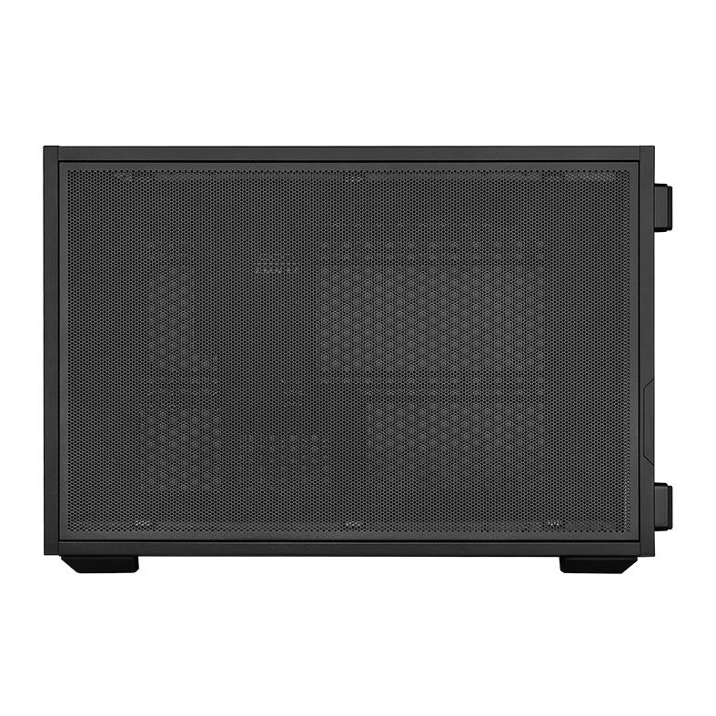 Gabinete Lian Li X Dan Case B4 Wood, Micro-ATX, Com 2 Fans, Preto, B4X-WD