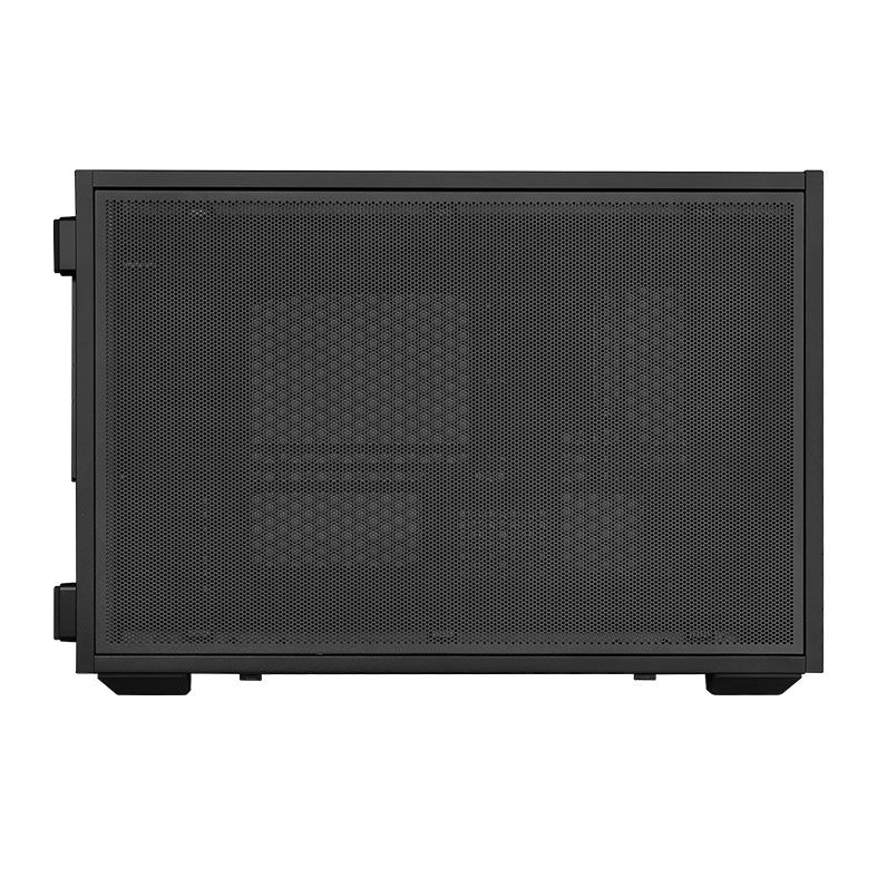 Gabinete Lian Li X Dan Case B4 Wood, Micro-ATX, Com 2 Fans, Preto, B4X-WD
