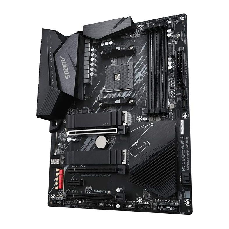Placa Mae Gigabyte B550 Aorus Elite AX V2, WiFi, DDR4, Socket AM4, ATX, Chipset AMD B550, B550-AORUS-ELITE-AX-V2