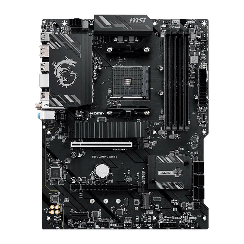 Placa Mae MSI B550 GAMING WIFI6E, DDR4, Socket AMD AM4, ATX, Chipset AMD B550, B550-GAMING-WIFI6E
