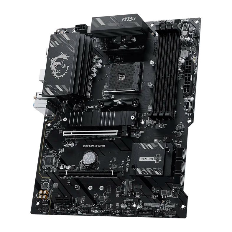Placa Mae MSI B550 GAMING WIFI6E, DDR4, Socket AMD AM4, ATX, Chipset AMD B550, B550-GAMING-WIFI6E