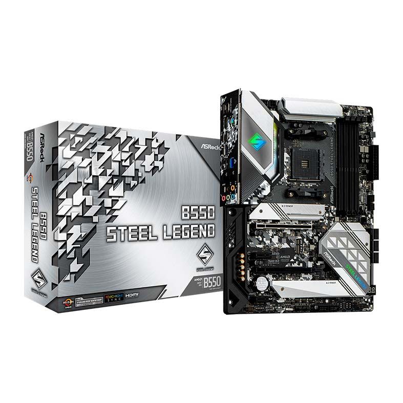 Placa Mae ASRock B550 Steel Legend,DDR4, Socket AMD AM4, ATX, Chipset AMD B550, B550-STEEL-LEGEND