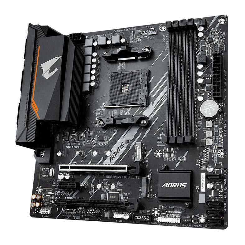 Placa Mae Gigabyte B550M Aorus Elite, DDR4, Socket AMD AM4, M-ATX, Chipset AMD B550, B550M-AORUS-ELITE