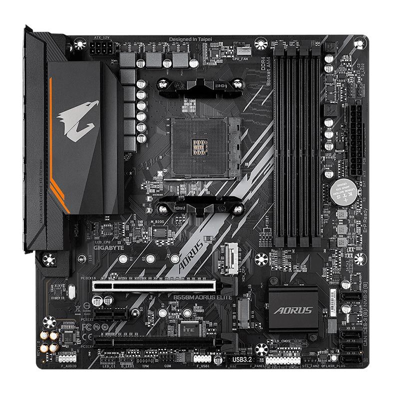 Placa Mae Gigabyte B550M Aorus Elite, DDR4, Socket AMD AM4, M-ATX, Chipset AMD B550, B550M-AORUS-ELITE