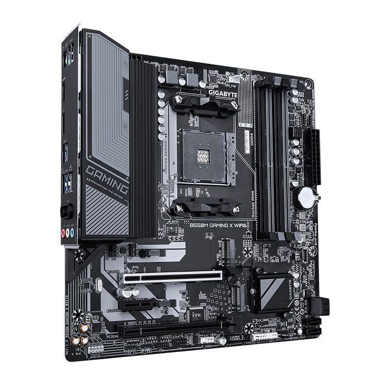Placa Mae Gigabyte B550M Gaming X Wifi6, DDR4, Socket AMD AM4, M-ATX, Chipset AMD B550, B550M-GAMING-X-WIFI6