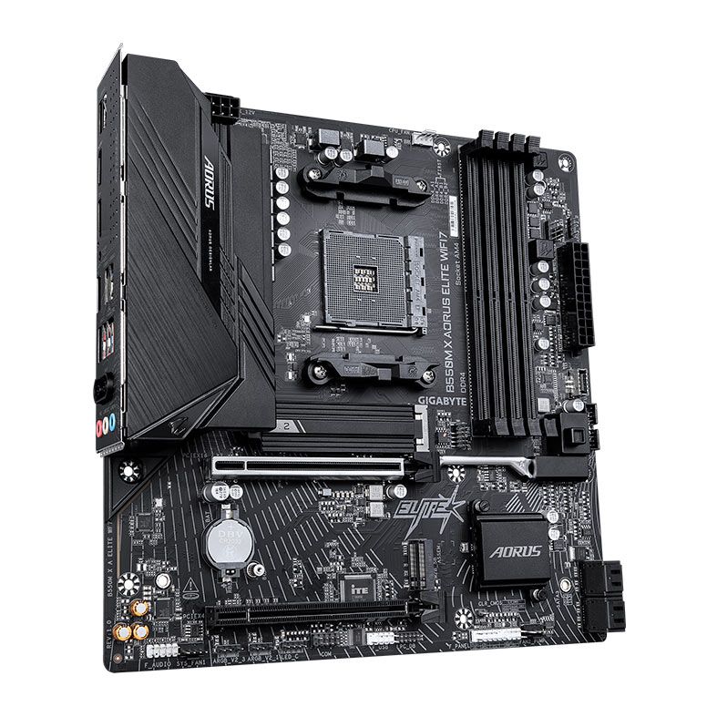 Placa Mae Gigabyte B550 Aorus Elite X3D, WiFi7, DDR4, Socket AM4, ATX, Chipset AMD B550, B550M-X-AORUS-ELITE-WIFI7