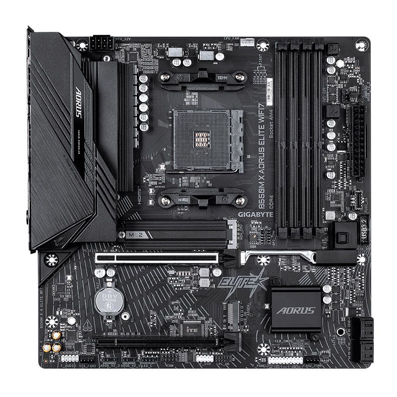 Placa Mae Gigabyte B550 Aorus Elite X3D, WiFi7, DDR4, Socket AM4, ATX, Chipset AMD B550, B550M-X-AORUS-ELITE-WIFI7