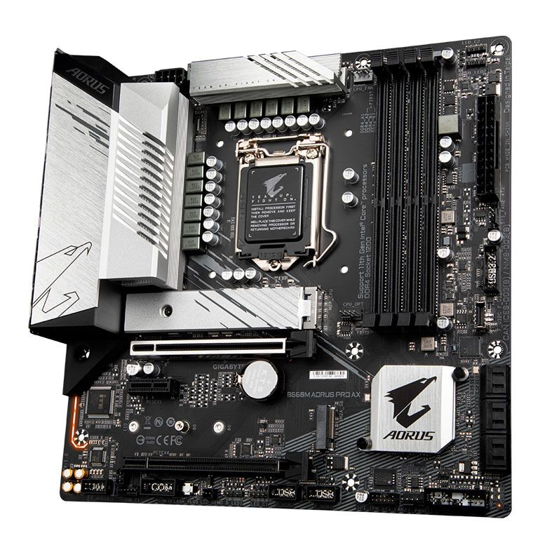 Placa Mae Gigabyte B560M Aorus PRO AX, WiFi, DDR4, Socket 1200, M-ATX, Chipset intel B560, B560M-AORUS-PRO-AX
