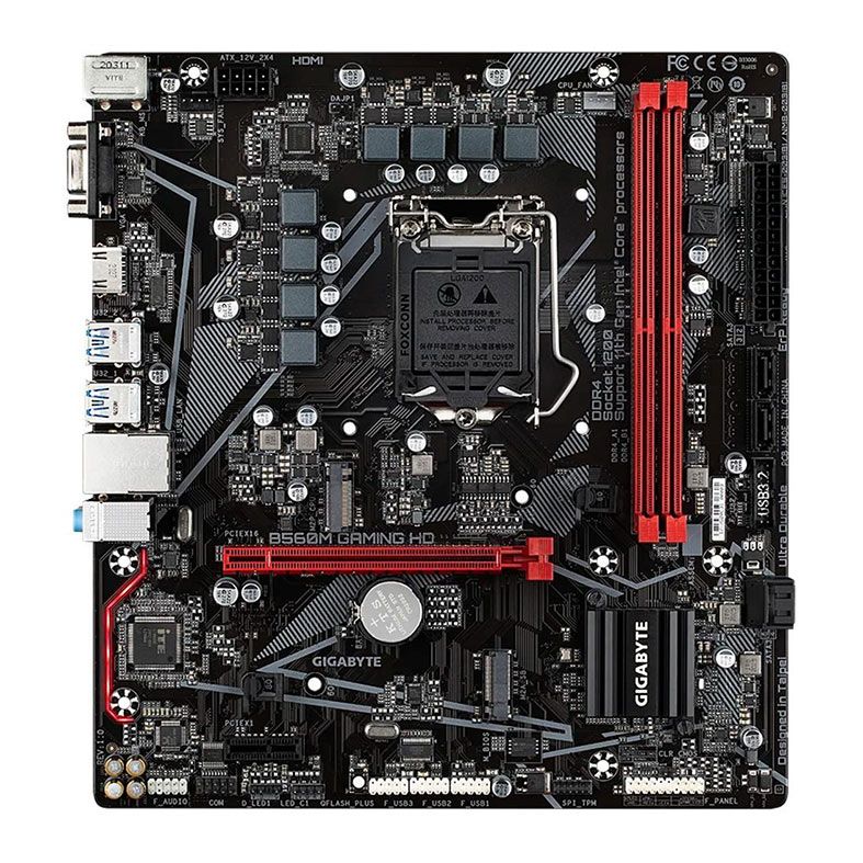 Placa Mae Gigabyte B560M Gaming HD, DDR4, Socket 1200, M-ATX, Chipset Intel B560, B560M GAMING HD