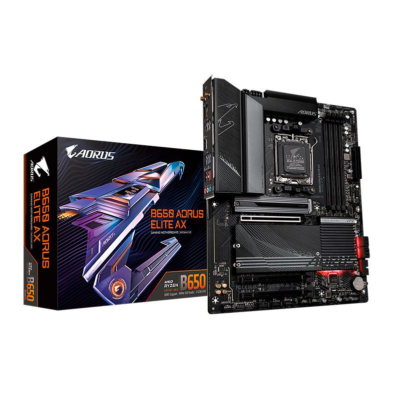 Placa Mae Gigabyte B650 Aorus Elite AX, WiFi, DDR5, Socket AM5, ATX, Chipset AMD B650, B650-AORUS-ELITE-AX