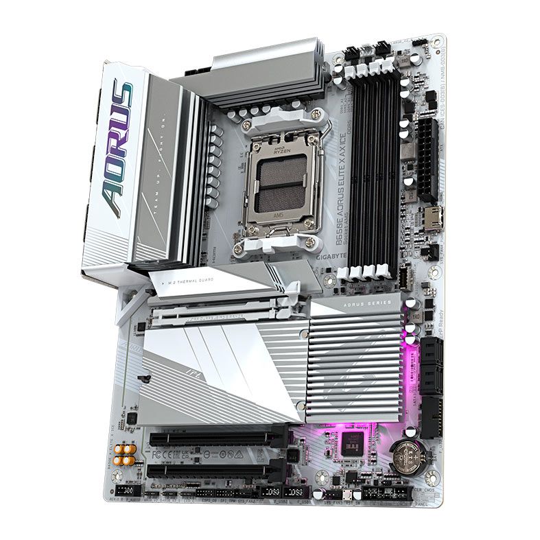 Placa Mae Gigabyte B650E Aorus Elite X AX ICE, WiFi, DDR5, Socket AM5, ATX, AMD B650, B650E-AORUS-ELITE-X-AX-ICE