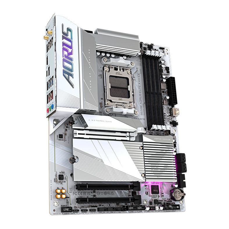 Placa Mae Gigabyte B650E Aorus Elite X AX ICE, WiFi, DDR5, Socket AM5, ATX, AMD B650, B650E-AORUS-ELITE-X-AX-ICE