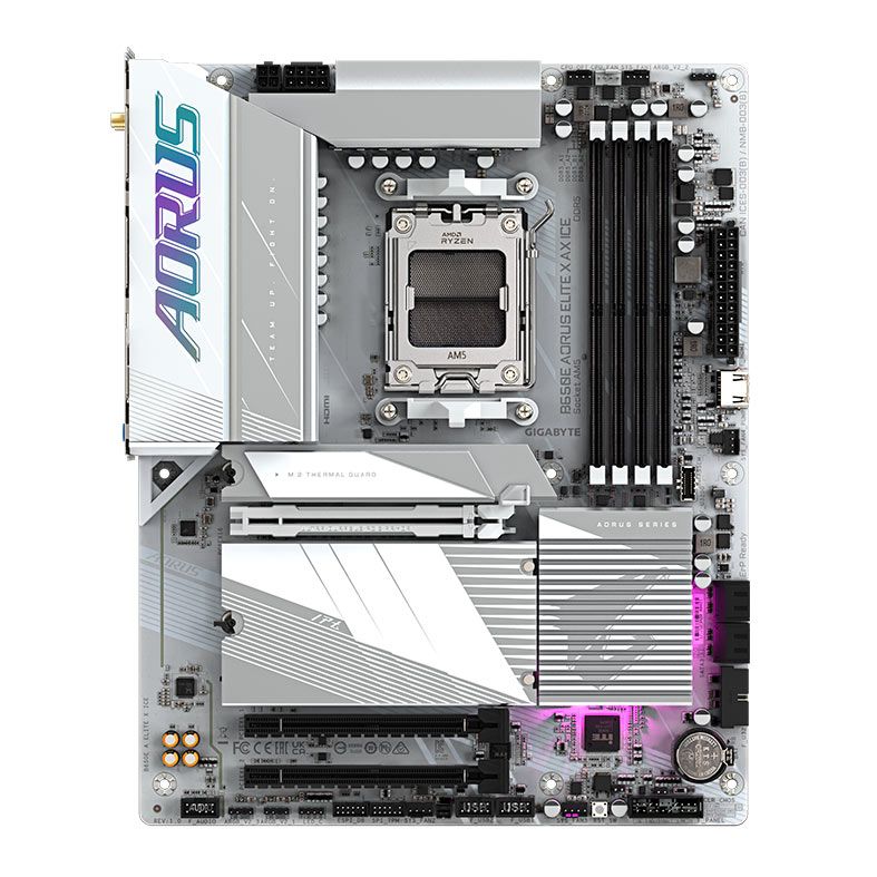 Placa Mae Gigabyte B650E Aorus Elite X AX ICE, WiFi, DDR5, Socket AM5, ATX, AMD B650, B650E-AORUS-ELITE-X-AX-ICE