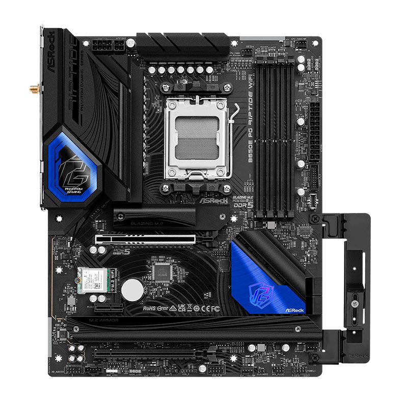 Placa Mae AsRock B650E PG Riptide WiFi, DDR5, Socket AM5, ATX, Chipset AMD B650, B650E-PG-RIPTIDE-WIFI