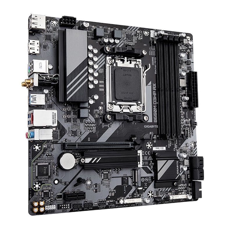 Placa Mae Gigabyte B650M D3HP AX, WiFi, DDR5, Socket AM5, M-ATX, Chipset AMD B650, B650M-D3HP-AX