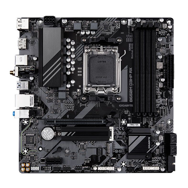 Placa Mae Gigabyte B650M D3HP AX, WiFi, DDR5, Socket AM5, M-ATX, Chipset AMD B650, B650M-D3HP-AX